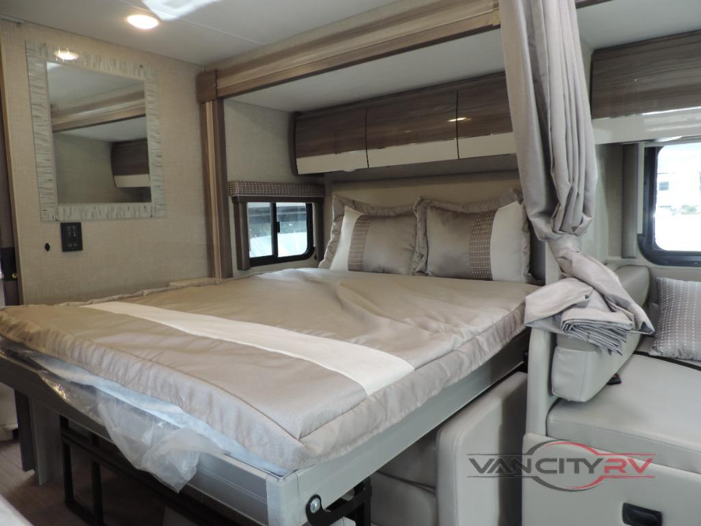 Murphy bed in the Thor motorcoach Tiburon sprinter